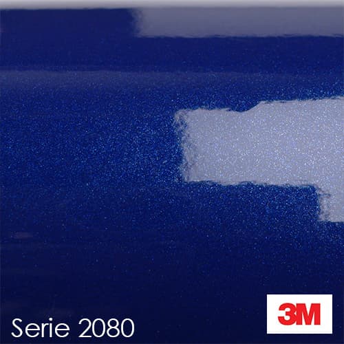 3M 2080 - Lámina adhesiva de vinilo para automóvil, color azul intenso  brillante, tecnología de liberación de aire con kit de herramientas  (incluye