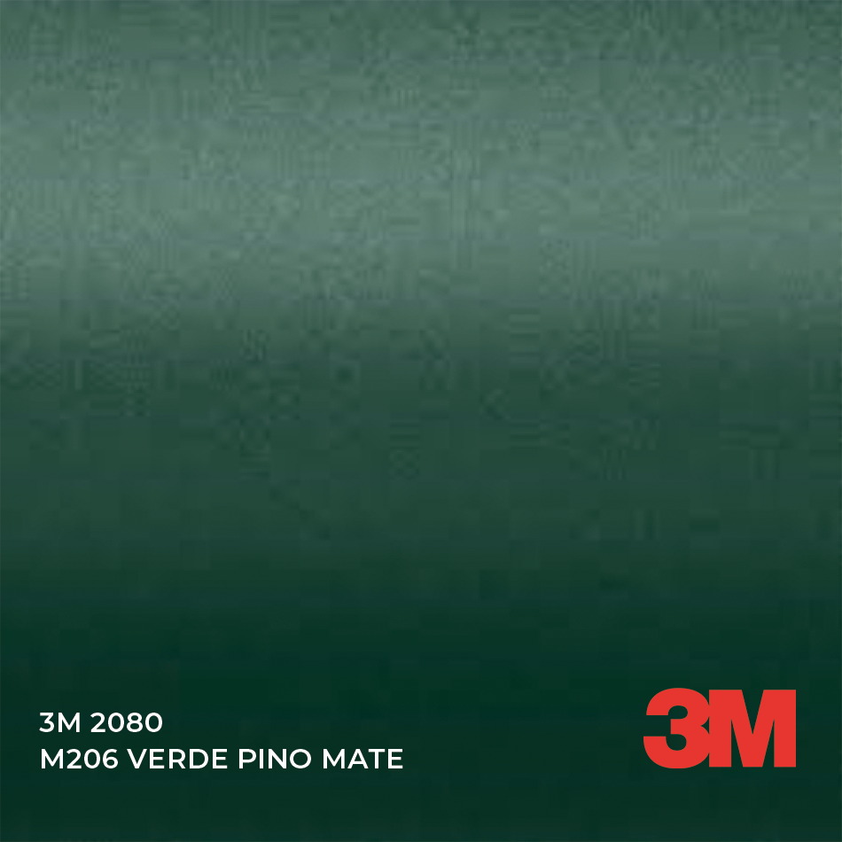 Vinilo Verde Pino Mate 3M 2080 M206
